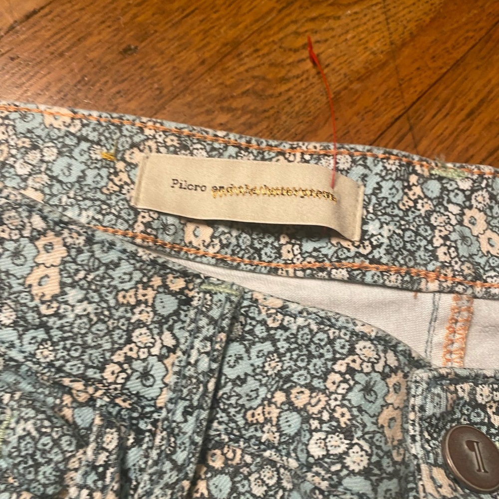 Pilcro ( Anthropologie)Floral Ankle Jeans Size 31 - Picture 8 of 9